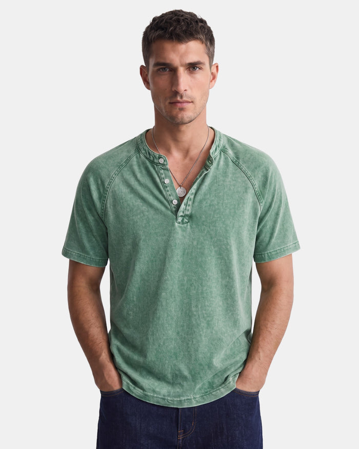 Hugo - Vintage Button T-Shirt for Men