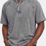 Nicholas - Vintage Button T-Shirt for Men