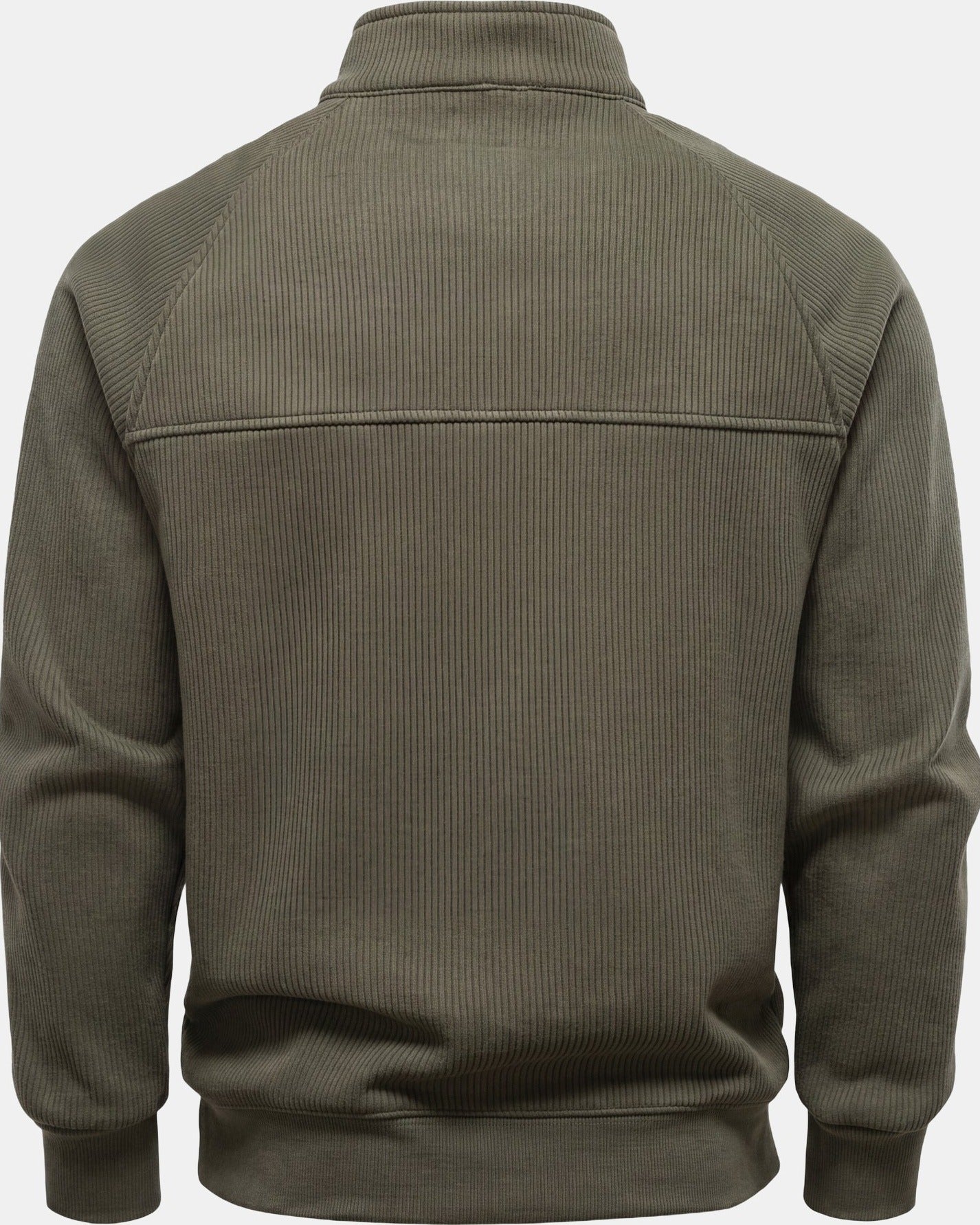Krause Men's Denim Sweater Thermal Green, photo studio