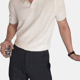 Monte-Carlo Ribbed Open Polo
