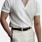 Sintra Ribbed Quarter-Zip Polo