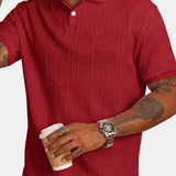Sardinia Cable Knit Polo