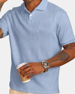 Sardinia Cable Knit Polo
