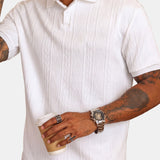 Sardinia Cable Knit Polo