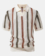 Capri Crochet V-Neck Polo