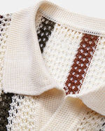 Capri Crochet V-Neck Polo