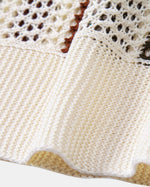 Capri Crochet V-Neck Polo