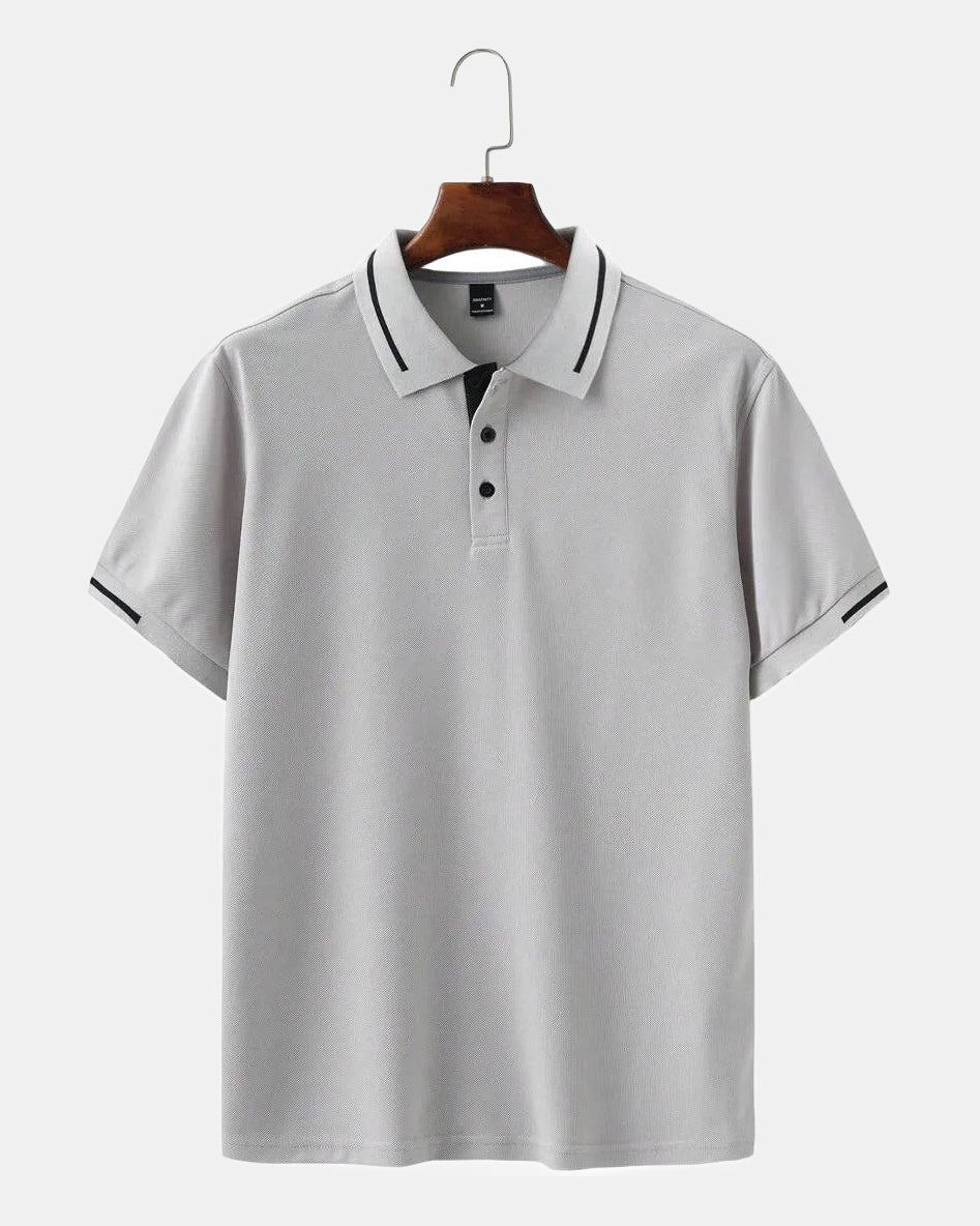 Dario Men's Polo Shirt, Workdays in Gray