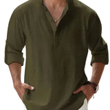 Piotr - Breathable Linen Men's Shirt