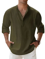 Piotr - Breathable Linen Men's Shirt