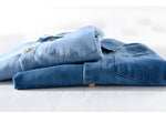 Denim Shirt with Short Sleeves