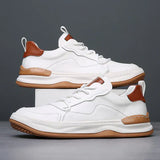 High-Sole Leather Shoes