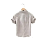 Linen Shirt with Short Sleeves