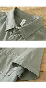 Cotton Shirt with Short Sleeves