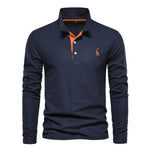 Casual Long Sleeve Polo Shirt
