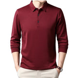 Elegant Long-Sleeve Polo Shirt