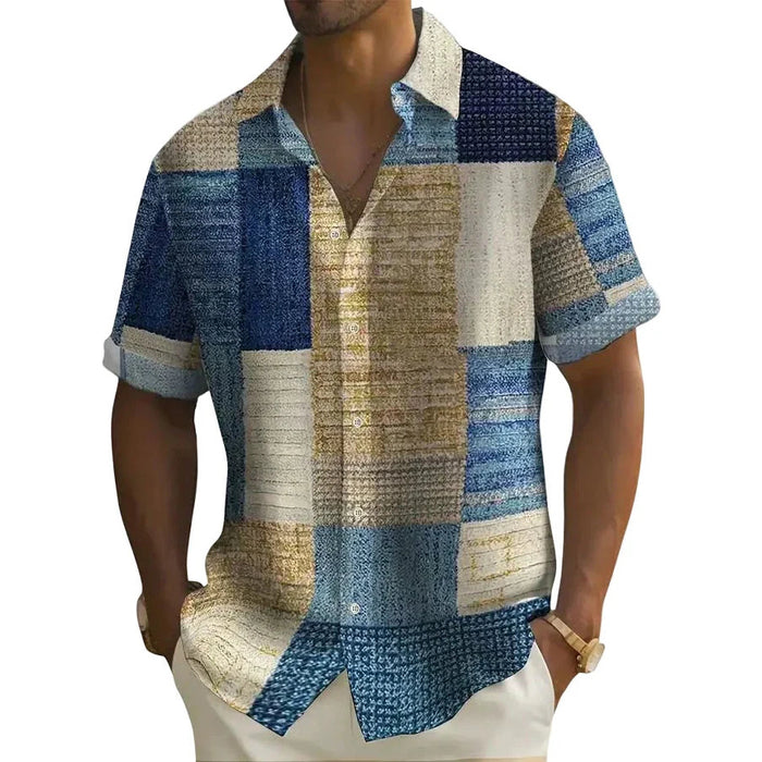 Elegant Patchwork Shirt