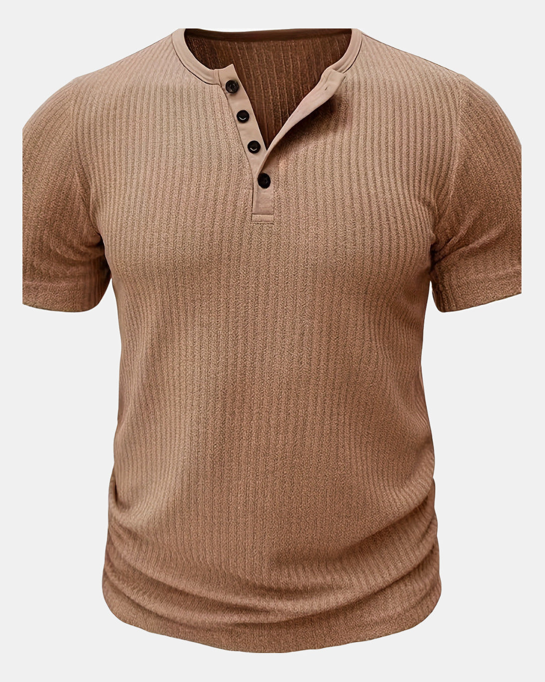 Patterned Men's T-Shirt in Khaki