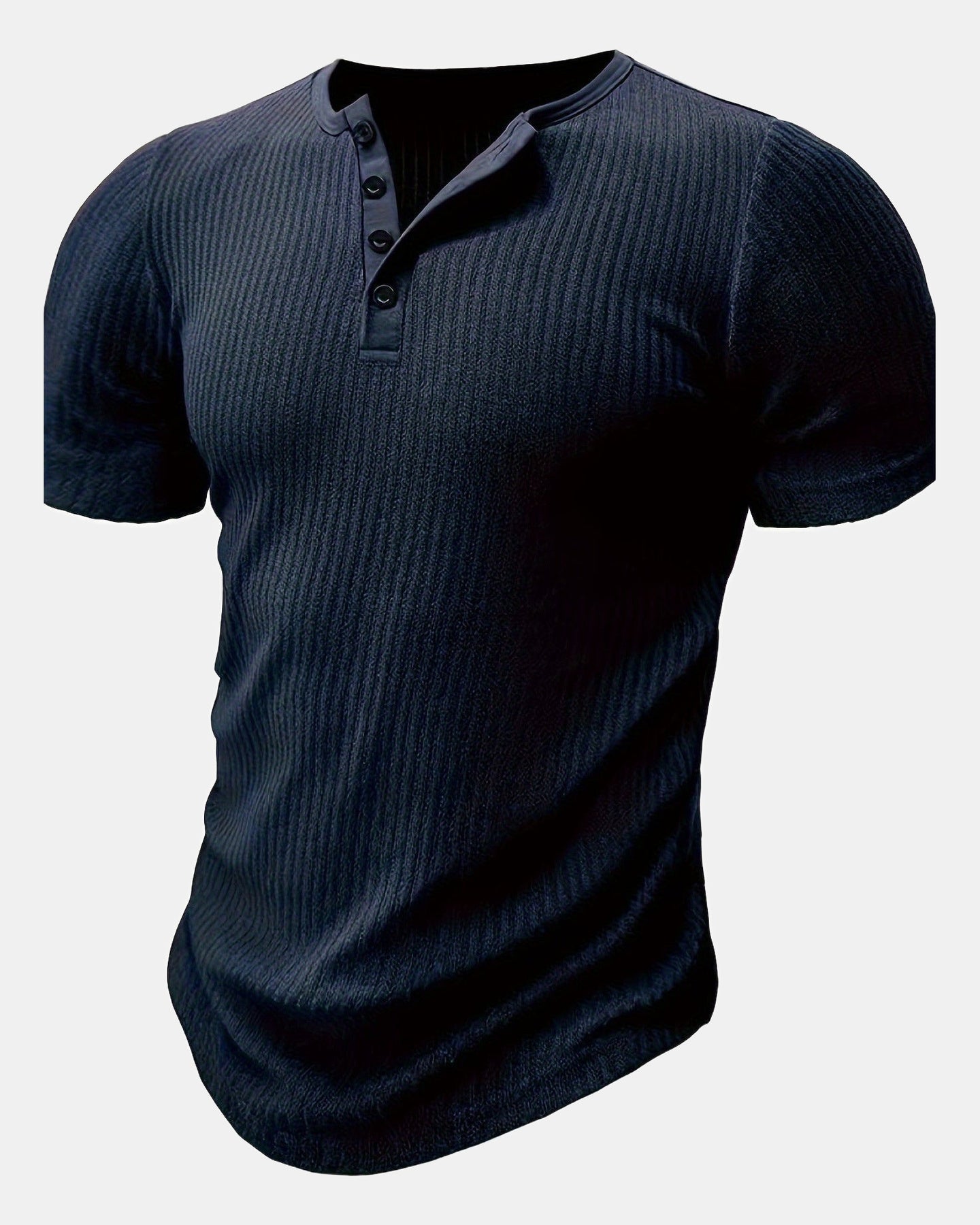 Patterned Men's T-Shirt in Navy
