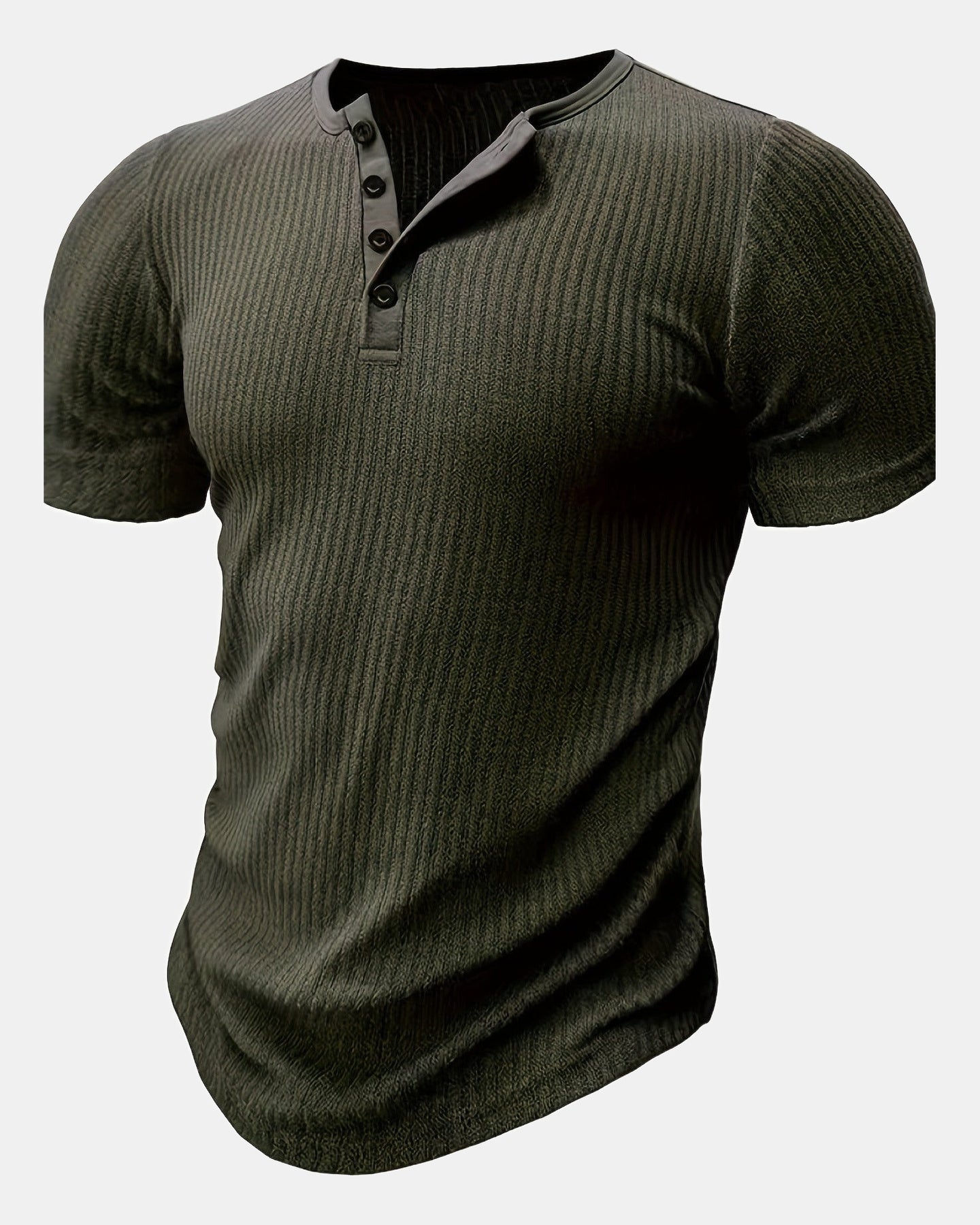 Patterned Men's T-Shirt in Green