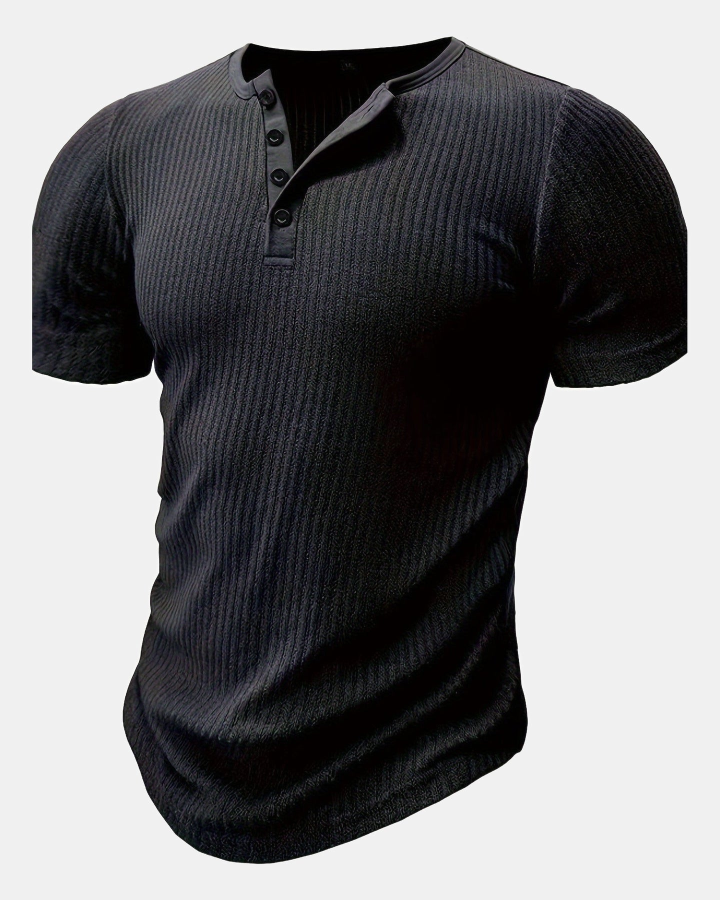 Patterned Men's T-Shirt in Black