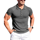 Elegant Striped Polo Shirt