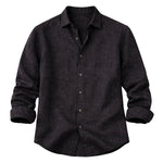 Meadowfall Men's Linen Shirt, Relaxed Fit, Button-Down
