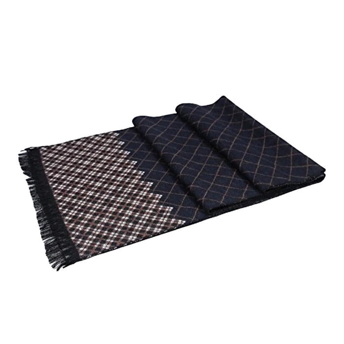 Champs Élysées Cashmere and Merino Scarf for Men - Black