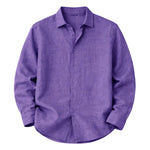 Kensington Men's Shirt in Lightweight Linen, Relaxed Fit