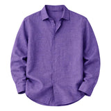Kensington Men's Shirt in Lightweight Linen, Relaxed Fit
