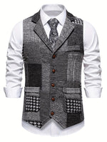 Elegant Patchwork Waistcoat