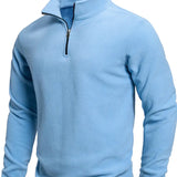 Zip-Up Long-Sleeve Sweater