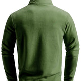 Zip-Up Long-Sleeve Sweater