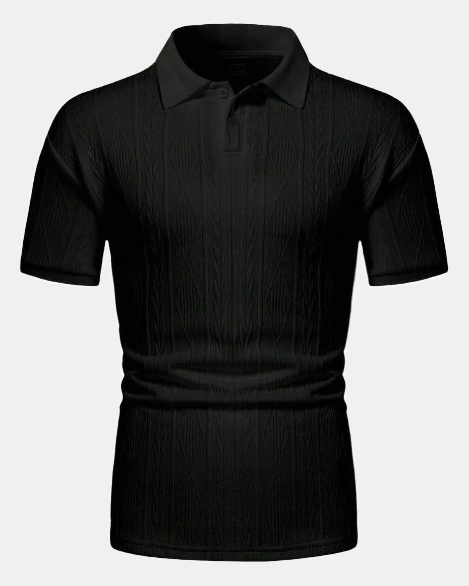 Gianni Men's Polo Shirt in Black