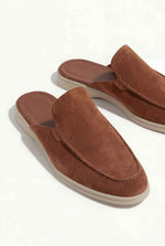 Yacht Men's Suede Mules, Maroon