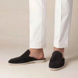 Yacht Men's Suede Mules, Black