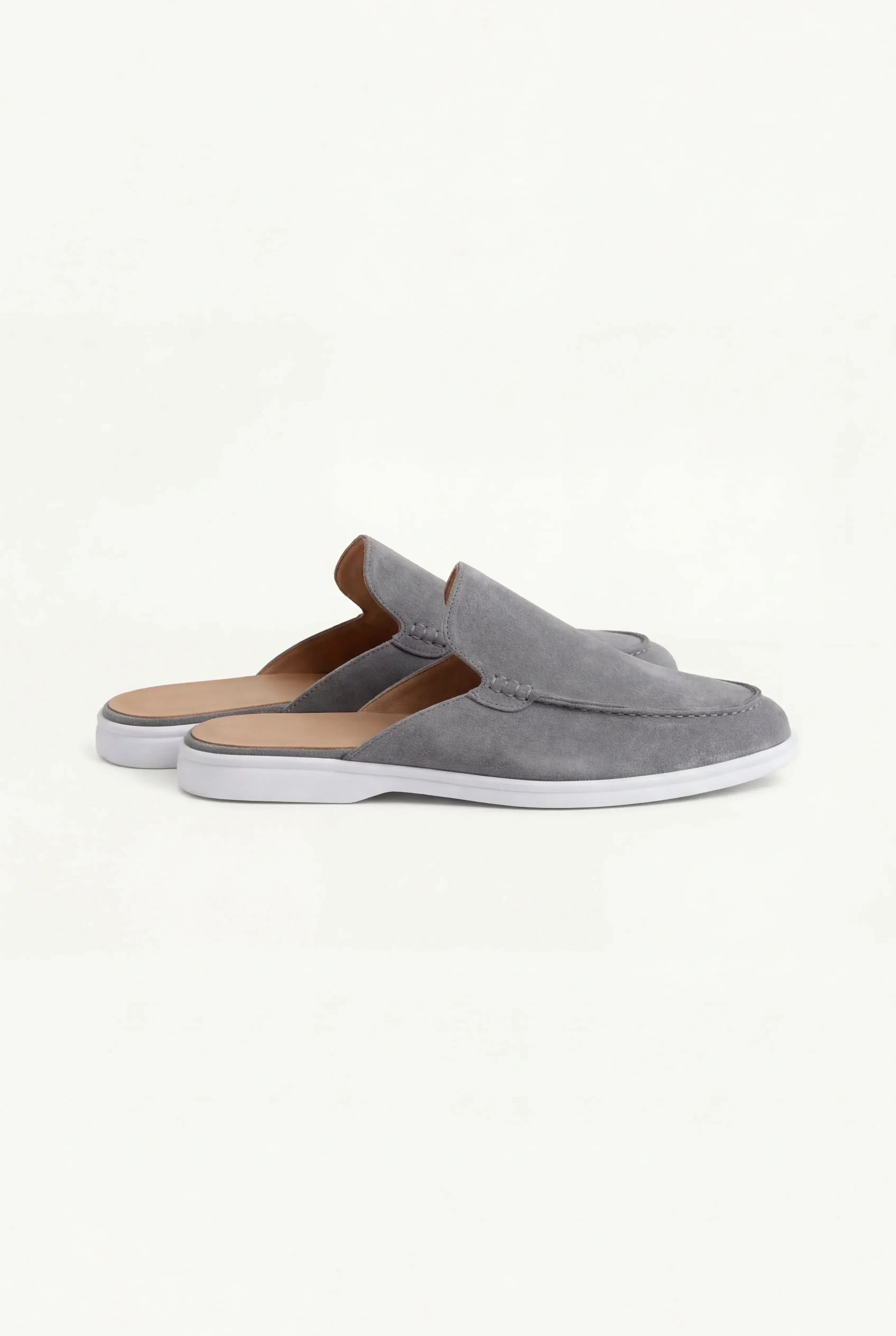Mule Yacht i Grå Suede