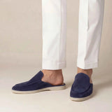 Yacht Men's Suede Mules, Navy