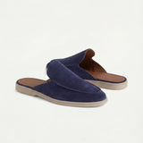 Yacht Men's Suede Mules, Navy