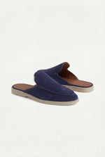 Yacht Men's Suede Mules, Navy