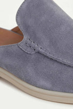 Yacht Men's Suede Mules, Baby Blue