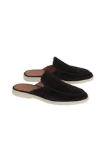 Black Suede Yacht Mules
