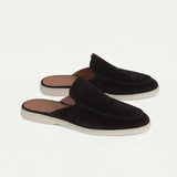 Yacht Men's Suede Mules, Black