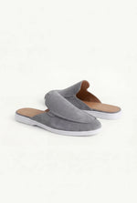 Yacht Men's Suede Mules, Grey