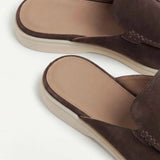 Yacht Men's Suede Mules, Brown
