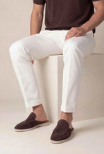 Yacht Men's Suede Mules, Brown