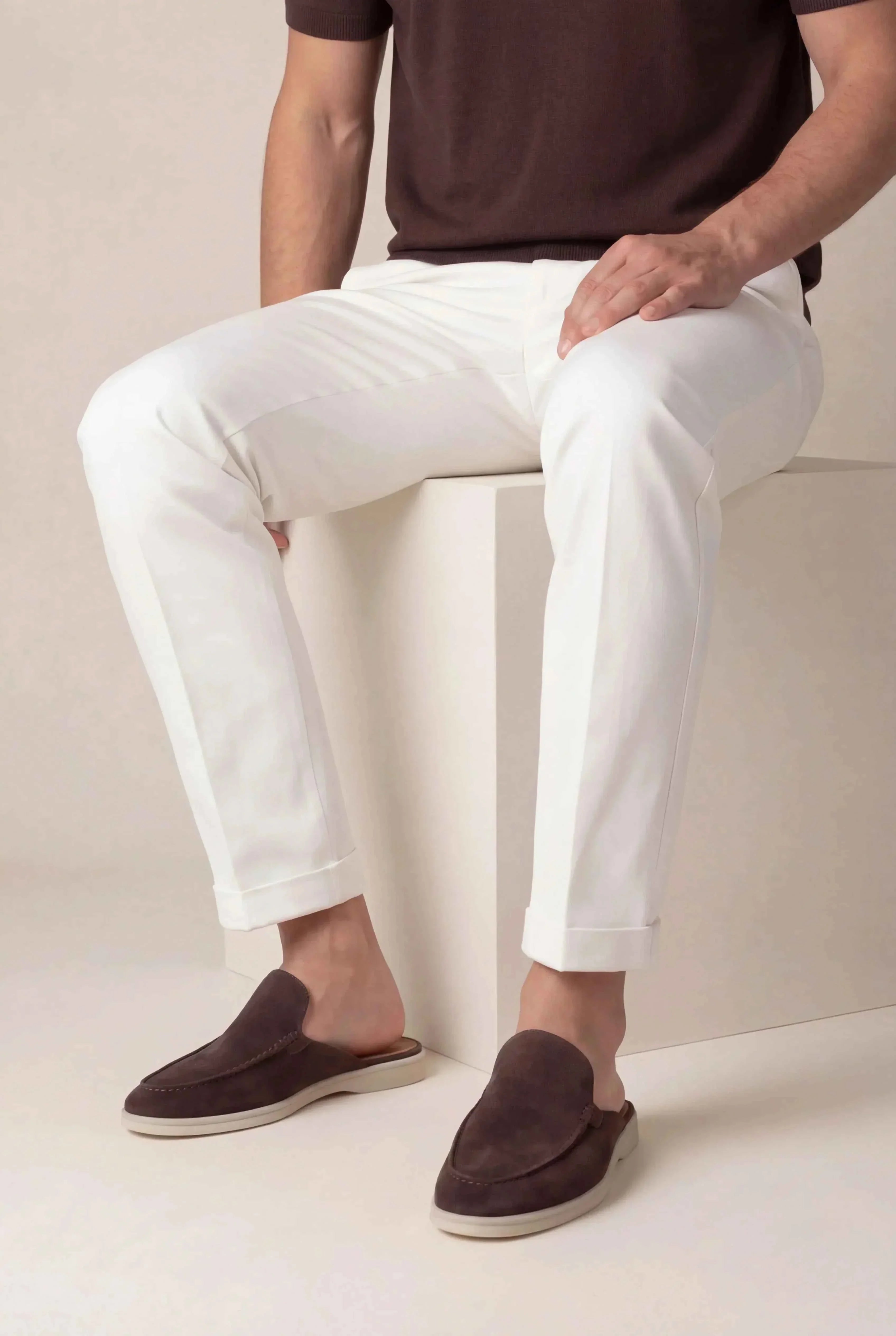 Mule Yacht i Brun Suede