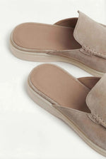 Yacht Men's Suede Mules, Beige