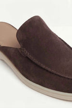 Yacht Men's Suede Mules, Brown
