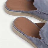 Yacht Men's Suede Mules, Baby Blue